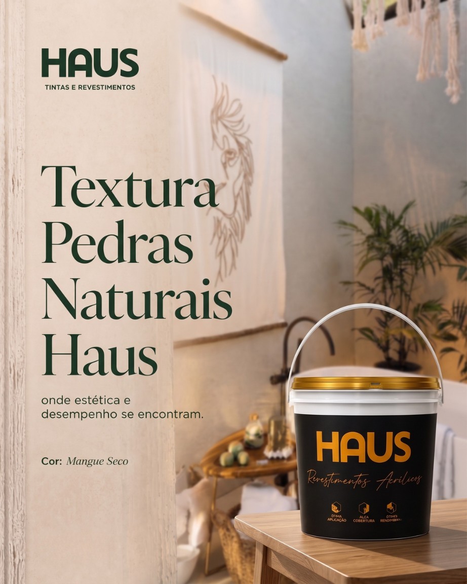 Textura Pedras Naturais HAUS em ambiente sofisticado